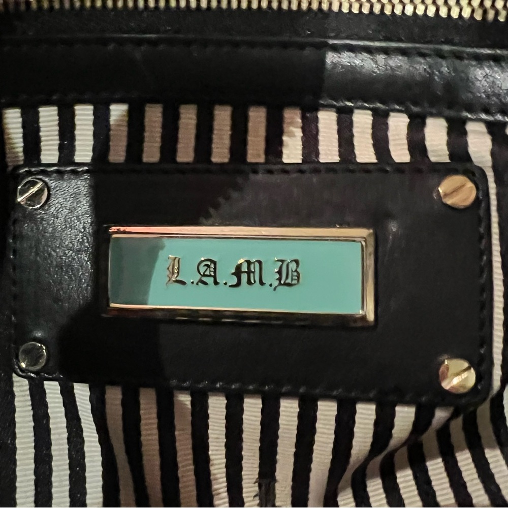 LAMB Imperia bag, black with gold accents - Picture 7 of 10